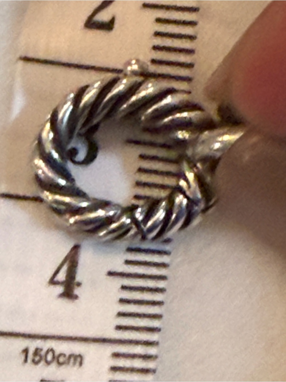 David Yurman 925 Sterling Silver Cable Link Toggle Bracelet 8” - Picture 12 of 13